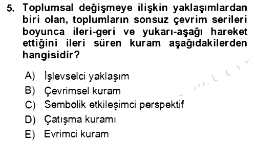 Davranış Bilimlerine Giriş 2022-2023 Yaz Okulu Sınavı - 5. soru
