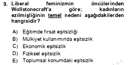 Davranış Bilimlerine Giriş 2022-2023 Yaz Okulu Sınavı - 9. soru