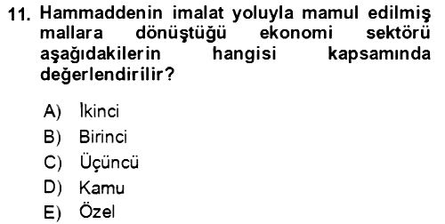 Davranış Bilimlerine Giriş 2022-2023 Yaz Okulu Sınavı - 11. soru