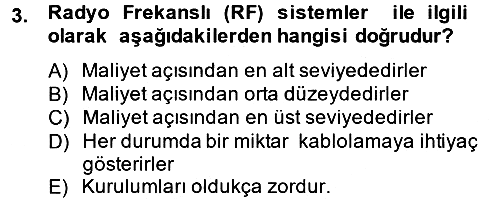 Ev Teknolojisi 2012-2013 Ara Sınav - 3. soru