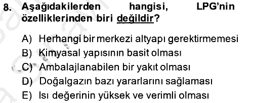 Ev Teknolojisi 2013-2014 Ara Sınav - 8. soru