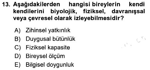 Ev Teknolojisi 2025-2026 Ara Sınav - 13. soru