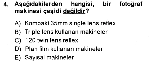 Ev Teknolojisi 2014-2015 Dönem Sonu Sınavı - 4. soru