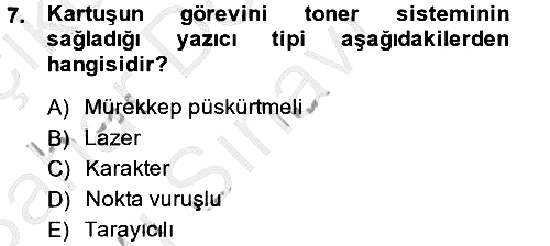 Ev Teknolojisi 2014-2015 Dönem Sonu Sınavı - 7. soru