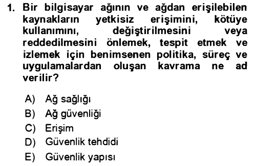 Ev Teknolojisi 2023-2024 Dönem Sonu Sınavı - 1. soru