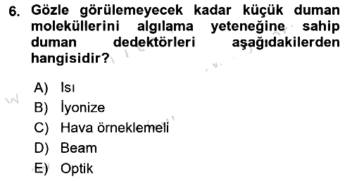 Ev Teknolojisi 2025-2026 Dönem Sonu Sınavı - 6. soru