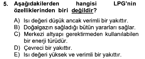 Ev Teknolojisi 2013-2014 Tek Ders Sınavı - 5. soru