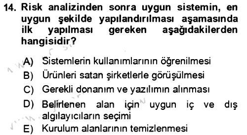 Ev Teknolojisi 2022-2023 Yaz Okulu Sınavı - 14. soru