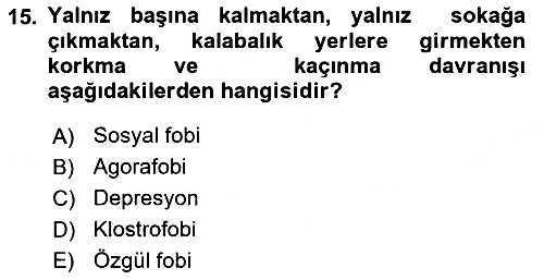 Sağlıklı Yaşam 2018-2019 3 Ders Sınavı - 15. soru