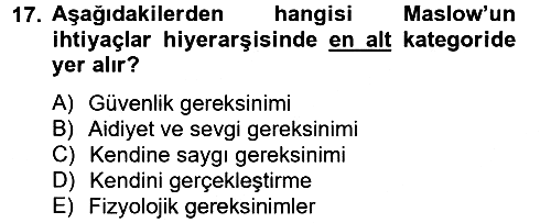 Sağlıklı Yaşam 2012-2013 Ara Sınav - 17. soru
