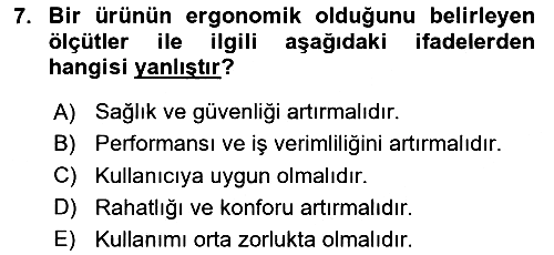 Sağlıklı Yaşam 2023-2024 Ara Sınav - 7. soru