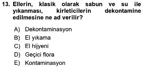 Sağlıklı Yaşam 2025-2026 Ara Sınav - 13. soru