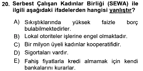 Sağlıklı Yaşam 2015-2016 Dönem Sonu Sınavı - 20. soru