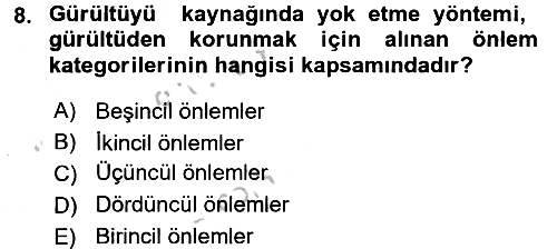 Verimlilik Yönetimi 2016-2017 3 Ders Sınavı - 8. soru