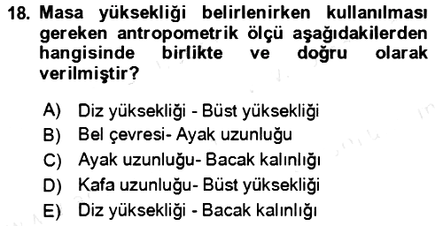 Verimlilik Yönetimi 2018-2019 Ara Sınav - 18. soru