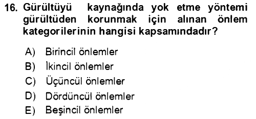 Verimlilik Yönetimi 2021-2022 Ara Sınav - 16. soru
