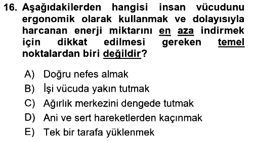 Verimlilik Yönetimi 2025-2026 Ara Sınav - 16. soru