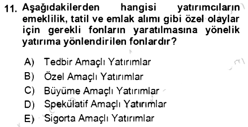 Verimlilik Yönetimi 2021-2022 Dönem Sonu Sınavı - 11. soru