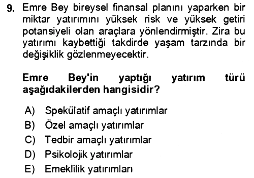 Verimlilik Yönetimi 2023-2024 Dönem Sonu Sınavı - 9. soru