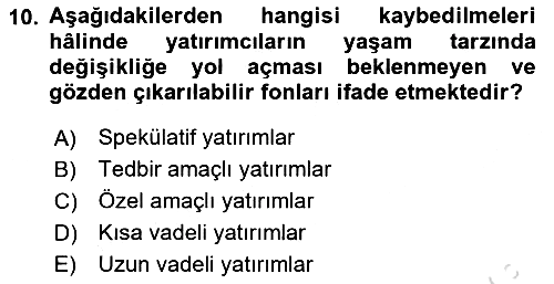 Verimlilik Yönetimi 2025-2026 Dönem Sonu Sınavı - 10. soru