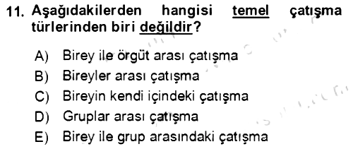 Verimlilik Yönetimi 2022-2023 Yaz Okulu Sınavı - 11. soru