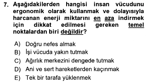 Verimlilik Yönetimi 2024-2025 Yaz Okulu Sınavı - 7. soru