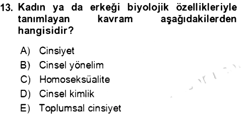 Aile Psikolojisi ve Eğitimi 2023-2024 Ara Sınav - 13. soru