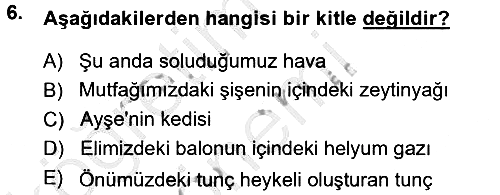 Bilim Felsefesi 2012-2013 Ara Sınav - 6. soru