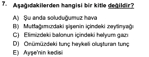Bilim Felsefesi 2013-2014 Ara Sınav - 7. soru