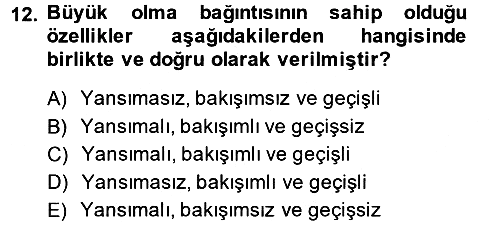 Bilim Felsefesi 2013-2014 Ara Sınav - 12. soru