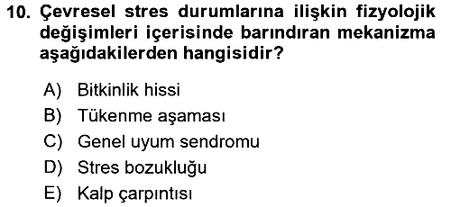Birey ve Davranış 2017-2018 3 Ders Sınavı - 10. soru