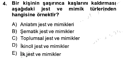 Birey ve Davranış 2014-2015 Tek Ders Sınavı - 4. soru