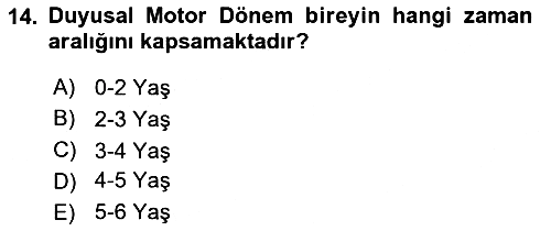 Birey ve Davranış 2024-2025 Ara Sınav - 14. soru