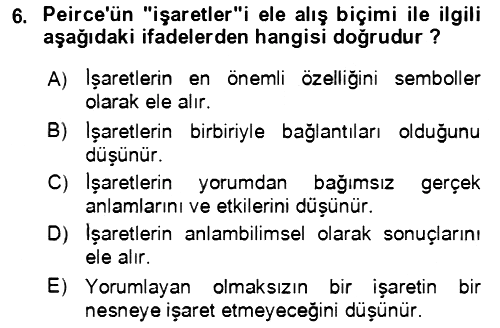 Çağdaş Felsefe 1 2023-2024 Ara Sınav - 6. soru