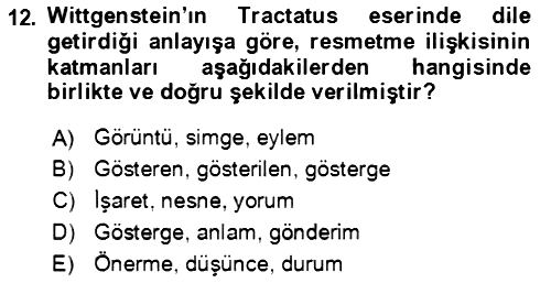 Çağdaş Felsefe 1 2024-2025 Ara Sınav - 12. soru