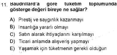 Çağdaş Sosyoloji Kuramları 2012-2013 Tek Ders Sınavı - 11. soru
