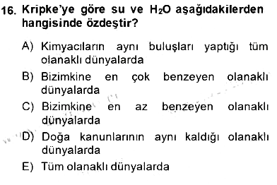 Dil Felsefesi 2013-2014 Dönem Sonu Sınavı - 16. soru