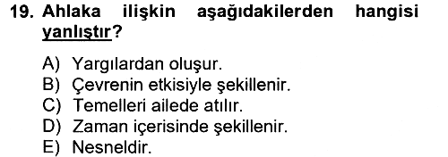 Eğitim Psikolojisi 2012-2013 Ara Sınav - 19. soru