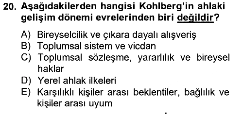 Eğitim Psikolojisi 2013-2014 Ara Sınav - 20. soru