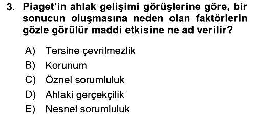 Eğitim Psikolojisi 2015-2016 Dönem Sonu Sınavı - 3. soru