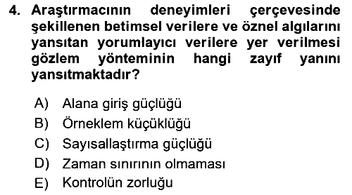 Eğitim Psikolojisi 2016-2017 Dönem Sonu Sınavı - 4. soru