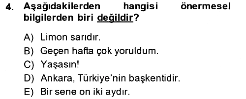 Epistemoloji 2013-2014 Ara Sınav - 4. soru