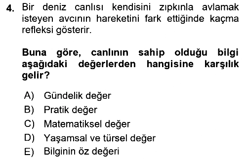 Epistemoloji 2018-2019 Ara Sınav - 4. soru