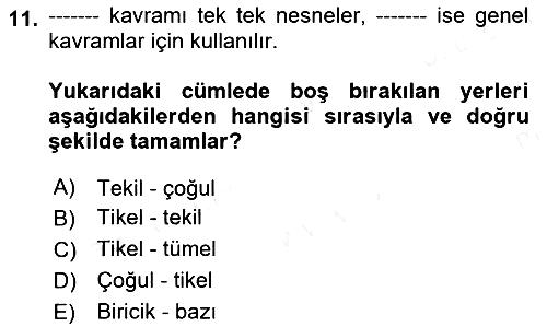 Epistemoloji 2018-2019 Ara Sınav - 11. soru