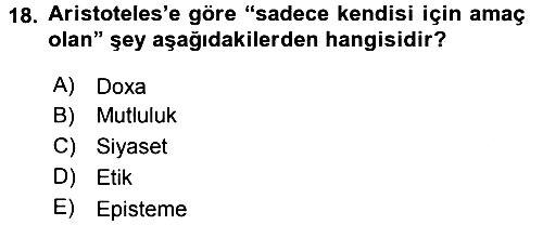 Etik 2015-2016 Ara Sınav - 18. soru