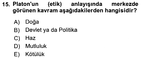 Etik 2023-2024 Ara Sınav - 15. soru