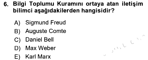 Etkili İletişim Teknikleri 2018-2019 3 Ders Sınavı - 6. soru