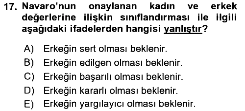 Etkili İletişim Teknikleri 2017-2018 Ara Sınav - 17. soru