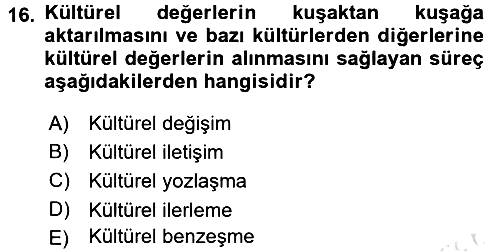 Etkili İletişim Teknikleri 2016-2017 Dönem Sonu Sınavı - 16. soru