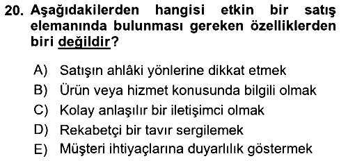 Etkili İletişim Teknikleri 2021-2022 Dönem Sonu Sınavı - 20. soru